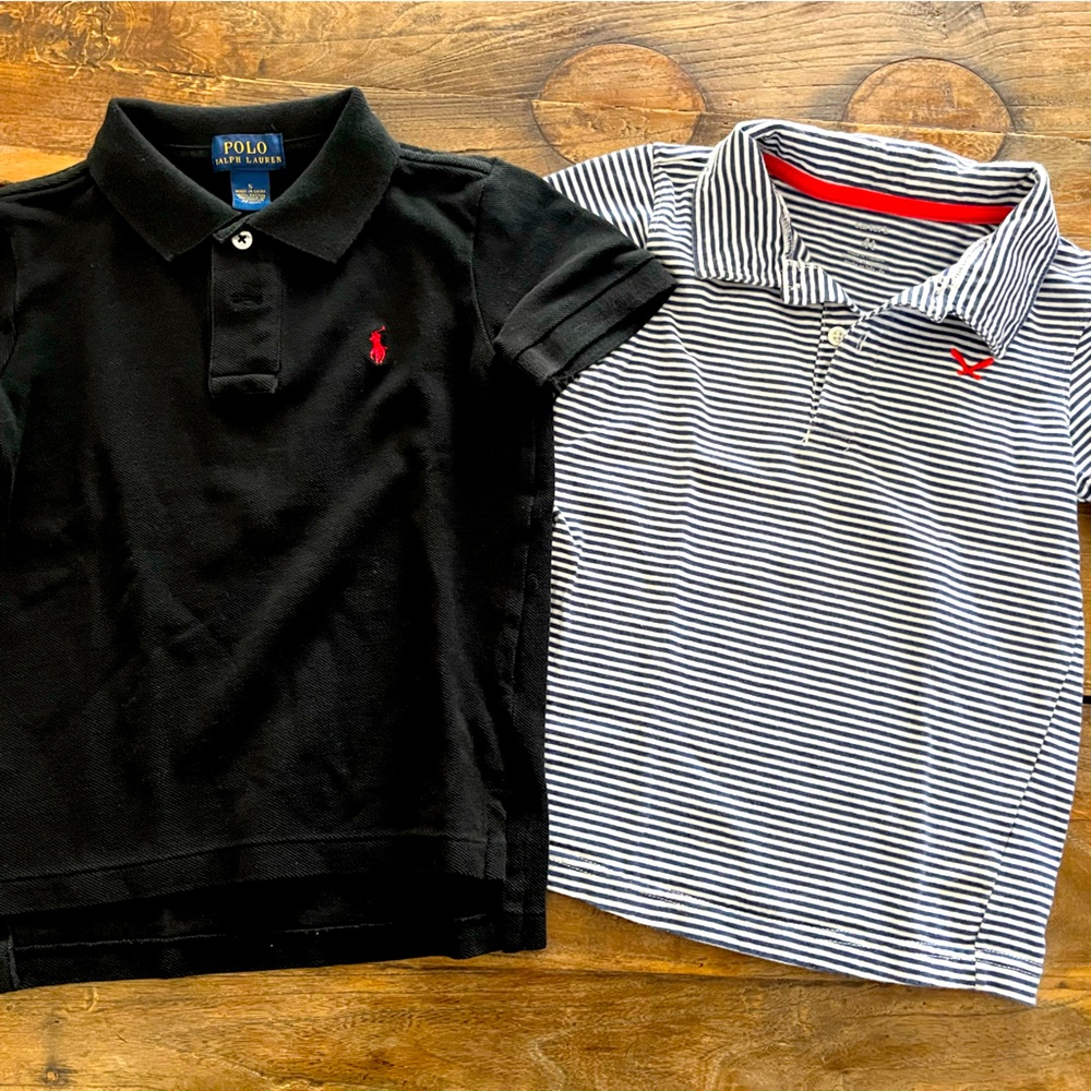 EUC Boys Golf Shirts. Ralph Lauren Polo (size 5), Carters (4T)
